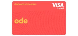 Discounts for Carers Ode Card