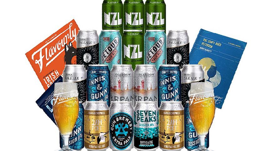 Flavourly Craft Beer - 20 Craft Beers with 2 free glasses for only £29.50 incl delivery