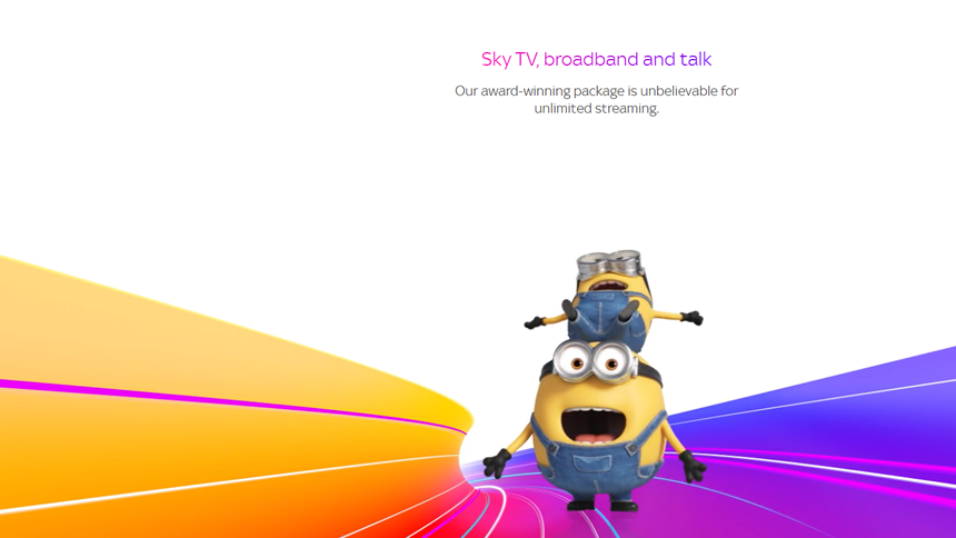 Exclusive Sky Superfast Broadband with  Boost - £0 set up + only £28 a month