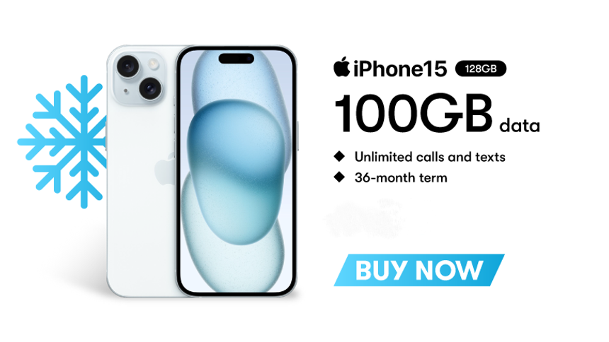 Apple iPhone 15 - £0 upfront + £27.60 a month